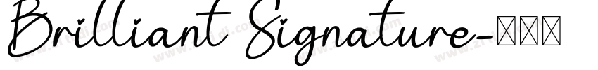 Brilliant Signature字体转换